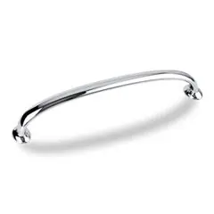 Hardware Resources 650-160PC 6-15/16" Overall Length Cabinet Pull - 160 mm center-to-center Holes - Screws Included - Polished Chrome Top Pick