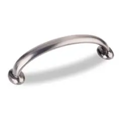 Factory Price Hardware Resources 650-96BNBDL 4-3/8" Overall Length Cabinet Pull - 96 mm center to center - Screws Included - Brushed Pewter
