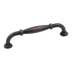 Super Sale Hardware Resources 658-128DBAC 5-13/16" Overall Length Cabinet Pull - Screws Included - 128 mm center-to-center Holes - Brushed Oil Rubbed Bronze