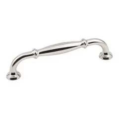 Hardware Resources 658-128NI 5-13/16" Overall Length Cabinet Pull - Screws Included - 128 mm center-to-center Holes - Polished Nickel Express Delivery