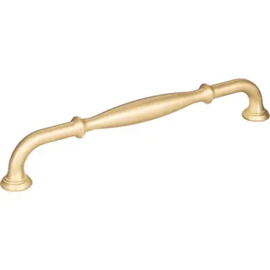 Price Drop Hardware Resources 658-192BG 8-3/8" Overall Length Cabinet Pull - 192 mm center-to-center - Screws Included - Brushed Gold
