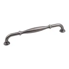Shop Now Hardware Resources 658-192BNBDL 8-3/8" Overall Length Cabinet Pull - 192 mm center-to-center - Screws Included - Brushed Pewter