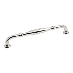 Hardware Resources 658-192NI 8-3/8" Overall Length Cabinet Pull - 192 mm center-to-center - Screws Included - Polished Nickel Secure Checkout