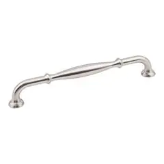 Final Sale Hardware Resources 658-192SN 8-3/8" Overall Length Cabinet Pull - 192 mm center-to-center - Screws Included - Satin Nickel