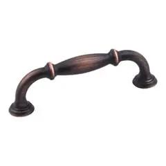 Hardware Resources 658-96DBAC 4-1/2" Overall Length Cabinet Pull - 96 mm center-to-center Holes - Screws Included - Brushed Oil Rubbed Bronze Deal