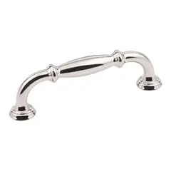 Hardware Resources 658-96NI 4-1/2" Overall Length Cabinet Pull - 96 mm center-to-center Holes - Screws Included - Polished Nickel Latest