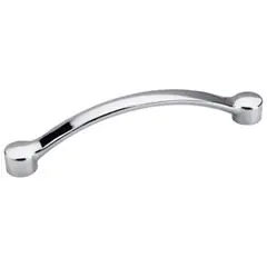 Hardware Resources 745-128PC 5-11/16" Overall Length Cabinet Pull - Screws Included - 128 mm center-to-center Holes - Polished Chrome Special Offer