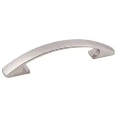 Don’t Miss Out Hardware Resources 771-96SN 5-3/16" Overall Length Cabinet Pull - 96 mm center-to-center Holes - Screws Included - Satin Nickel