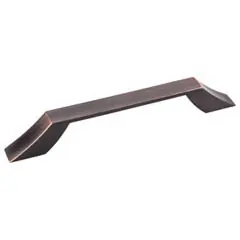 Hardware Resources 798-128DBAC 6-3/4" Overall Length Cabinet Pull - Screws Included - 128 mm center-to-center Holes - Brushed Oil Rubbed Bronze No Minimum Order