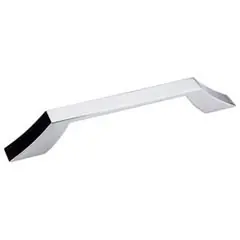 Best Choice Hardware Resources 798-128PC 6-3/4" Overall Length Cabinet Pull - Screws Included - 128 mm center-to-center Holes - Polished Chrome