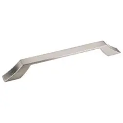 Hardware Resources 798-160SN 8-1/16" Overall Length Cabinet Pull - 160 mm center-to-center Holes - Screws Included - Satin Nickel Trusted Brand