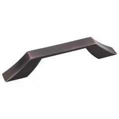 Hardware Resources 798-96DBAC 5-1/2" Overall Length Cabinet Pull - 96 mm center-to-center Holes - Screws Included - Brushed Oil Rubbed Bronze Same Day Shipping