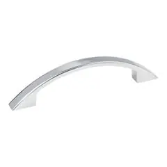 Hardware Resources 8004-PC 4-7/8" Overall Length Decorative Cabinet Pull - 96 mm center-to-center Holes - Screws Included - Polished Chrome Exclusive