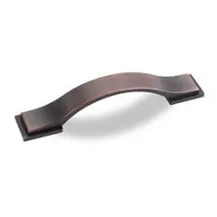 Fresh Stock Hardware Resources 80152-96DBAC 5-9/16" Overall Length Strap Cabinet Pull - 96 mm center-to-center Holes - Screws Included - Brushed Oil Rubbed Bronze