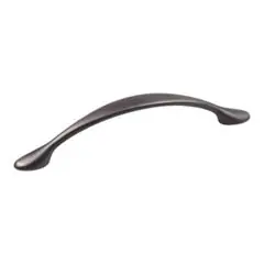 Hardware Resources 80815-DBAC 6-5/16" Overall Length Decorative Cabinet Pull - Screws Included - 128 mm center-to-center Holes - Brushed Oil Rubbed Bronze Best Choice