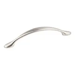 Hardware Resources 80815-SN 6-5/16" Overall Length Decorative Cabinet Pull - Screws Included - 128 mm center-to-center Holes - Satin Nickel No Minimum Order