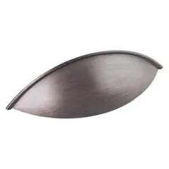 Super Sale Hardware Resources 8236DBAC 5" Overall Length Shaker Cabinet Cup Pull - 96 mm center-to-center Holes - Screws Included - Brushed Oil Rubbed Bronze