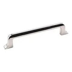 Buy Online Hardware Resources 839-128NI 6-1/4" Overall Length Cabinet Pull - Screws Included - 128 mm center-to-center Holes - Polished Nickel