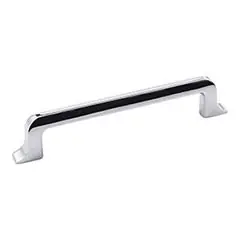 Hardware Resources 839-128PC 6-1/4" Overall Length Cabinet Pull - Screws Included - 128 mm center-to-center Holes - Polished Chrome Budget