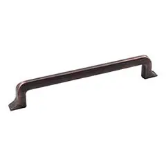 Modern Hardware Resources 839-160DBAC 7-1/2" Overall Length Cabinet Pull - 160 mm center-to-center Holes - Screws Included - Brushed Oil Rubbed Bronze