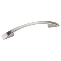 Next Day Delivery Hardware Resources 847-96SN 5-9/16" Overall Length Cabinet Pull - 96 mm center-to-center Holes - Screws Included - Satin Nickel
