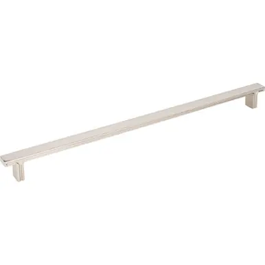 Hardware Resources 867-320NI 13-15/16" Overall Length Rectangle Cabinet Pull 320 mm center-to-center - Screws Included - Polished Nickel Fan Favorite