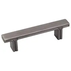Hardware Resources 867-3BNBDL 4-5/16" Overall Length Rectangle Cabinet Pull - Screws Included - Brushed Pewter Limited Time