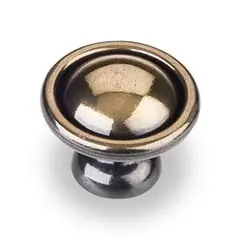 Reduced Price Hardware Resources 878AE 1-3/16" Diameter Cabinet Knob - Screws Included - Antique Brass