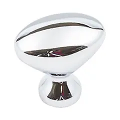 Hardware Resources 897L-PC 1-1/4" Diameter Zinc Cabinet Knob - Screws Included - Polished Chrome Viral