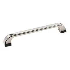 Fresh Stock Hardware Resources 972-160NI 7-1/16" Overall Length Cabinet Pull - 160 mm center-to-center Holes - Screws Included - Polished Nickel