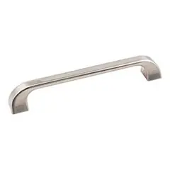 Hardware Resources 972-160SN 7-1/16" Overall Length Cabinet Pull - 160 mm center-to-center Holes - Screws Included - Satin Nickel Bulk Order