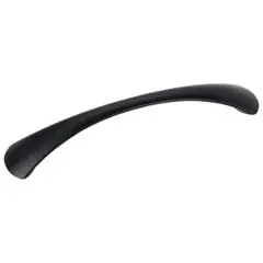 Must Have Hardware Resources 976-128BLK 6-3/16" Overall Length Cabinet Pull - Screws Included - 128 mm center-to-center Holes - Black