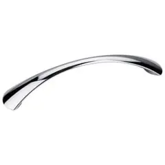 Fan Favorite Hardware Resources 976-128PC 6-3/16" Overall Length Cabinet Pull - Screws Included - 128 mm center-to-center Holes - Polished Chrome