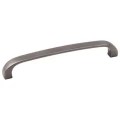 Hardware Resources 984-128BNBDL 5-1/2" Overall Length Cabinet Pull - Screws Included - 128 mm center-to-center Holes - Brushed Pewter Crafted