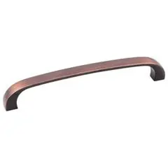 Hardware Resources 984-128DBAC 5-1/2" Overall Length Cabinet Pull - Screws Included - 128 mm center-to-center Holes - Brushed Oil Rubbed Bronze Deal
