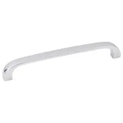 Express Delivery Hardware Resources 984-128PC 5-1/2" Overall Length Cabinet Pull - Screws Included - 128 mm center-to-center Holes - Polished Chrome