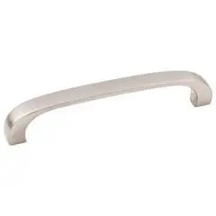 Clearance Hardware Resources 984-96SN 4-1/4" Overall Length Cabinet Pull - 96 mm center-to-center Holes - Screws Included - Satin Nickel