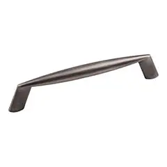 Affordable Hardware Resources 988-128BNBDL 5-3/4" Overall Length Cabinet Pull - Screws Included - 128 mm center-to-center Holes - Brushed Pewter