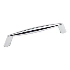 Limited Offer Hardware Resources 988-128PC 5-3/4" Overall Length Cabinet Pull - Screws Included - 128 mm center-to-center Holes - Polished Chrome