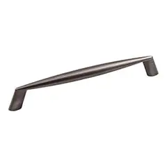Hardware Resources 988-160BNBDL 7-1/16" Overall Length Cabinet Pull - 160 mm center-to-center Holes - Screws Included - Brushed Pewter Fast Shipping