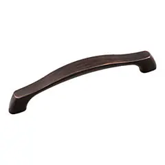 Hardware Resources 993-128DBAC 6-1/8" Overall Length Cabinet pull 128 mm Center to Center - Screws Included - Brushed Oil Rubbed Bronze Popular