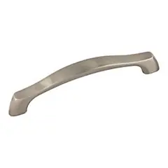 Exclusive Offer Hardware Resources 993-128SN 6-1/8" Overall Length Cabinet pull 128 mm Center to Center - Screws Included - Satin Nickel