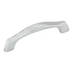 Free Shipping Hardware Resources 993-96PC 4-13/16" Overall Length Cabinet Pull - 96 mm Center to Center - Screws Included - Polished Chrome