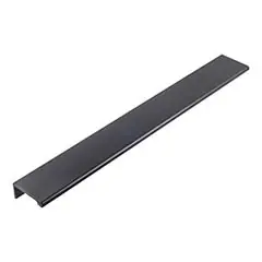 Luxury Hardware Resources A500-12MB 12" Overall Length Tab Pull - 90 mm center-to-center Holes - Screws Included - Matte Black