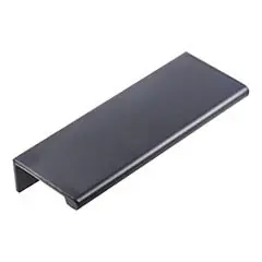 Big Sale Hardware Resources A500-4MB 4" Overall Length Tab Pull - 76 mm center-to-center Holes - Screws Included - Matte Black