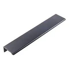 Save Now Hardware Resources A500-8MB 8" Overall Length Tab Pull 90 mm center-to-center 3 holes. Packaged with three 1/2" Wood screws. Finish: Matte Black