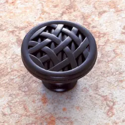 New Arrival JVJ 69220 Oil Rubbed Bronze 1 1/2" Crisscross Door Knob