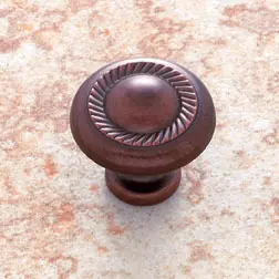 JVJ 70012 Old World Bronze Rope Door Knob Last Chance