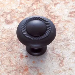 JVJ 70014 Matte Black Rope Door Knob Seasonal Sale
