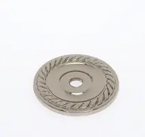 JVJ 86916 Polished Nickel 1 1/2" Diameter English Rope Back Plate Cheap